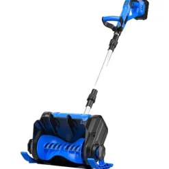 Snöskyffel, Borstlös Motor, Fällbar Design,Med 2 batterier, Elektrisk