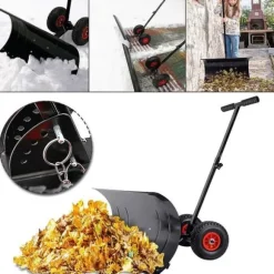 Snöskyffel Hjul Höjdjusterbart snöblad 5-faldig snöplog Trädgårdsterrass Uteplats Snöplog snöplog