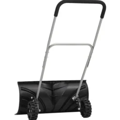 Snöskyffel med utdragbart handtag svart 66 cm stålblad