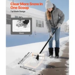 Snöskyffel, 40x43 cm, Silver, Aluminiumlegering