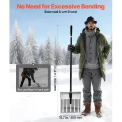 Snöskyffel, 40x43 cm, Silver, Aluminiumlegering