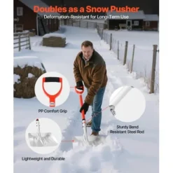 Snöskyffel, 114x35 cm, Silver, Aluminiumlegering