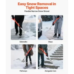 Snöskyffel, 114x35 cm, Silver, Aluminiumlegering