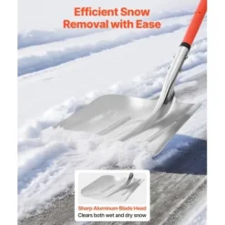 Snöskyffel, 114x35 cm, Silver, Aluminiumlegering