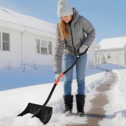 Snöskyffel, 140x42 cm, Svart, Aluminiumblad