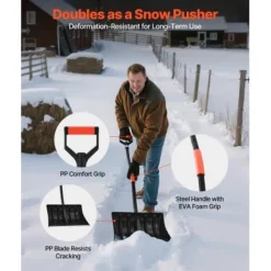 Snöskyffel, 140x42 cm, Svart, Aluminiumblad