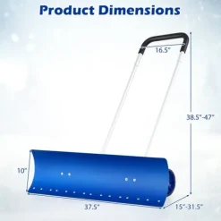 Snöskyffel, 37,5x31,5-15x38,5-47, Blå