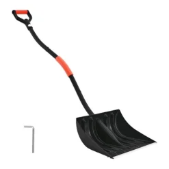 Snöskyffel/Snöspade - Handhållen - Ergonomiskt D-handtag - 42 cm Bladbredd - Aluminiumblad - Lätt vikt - Stor kapacitet - För uppfart och trädgård