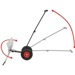 Snöskyfflar - Living Manuell snöplog med hjul 100x44 cm