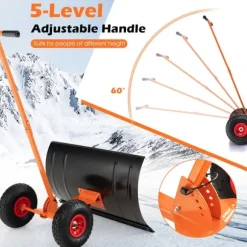 Snösläde, 82.6x73.7x29.2 cm, Orange