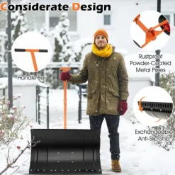 Snösläde, 82.6x73.7x29.2 cm, Orange