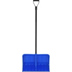Snöspade med aluminiumkant - Praktisk snöskyffel | Färg: Blå | Storlek: 147 cm