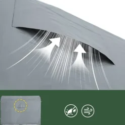 SoBuy Cykeltält | Utetält för cykel & verktyg – Vattentätt förvaringsskjul | Grå 159x219x165cm KLS11-L-DG