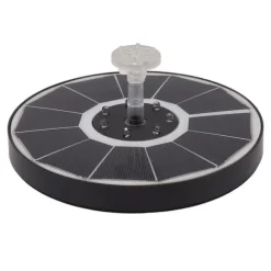 Solar fontänljus med 8 munstycken 3,5W 900mAh Färgstarka kraftfulla solfågelbadfontäner för fågelbadträdgård Genomskinligt munstycke