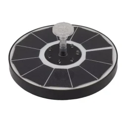 Solar fontänljus med 8 munstycken 3,5W 900mAh Färgstarka kraftfulla solfågelbadfontäner för fågelbadträdgård Genomskinligt munstycke