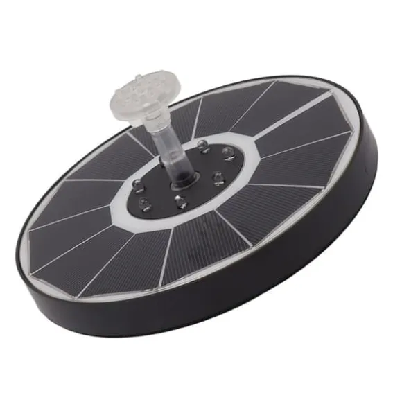 Solar fontänljus med 8 munstycken 3,5W 900mAh Färgstarka kraftfulla solfågelbadfontäner för fågelbadträdgård Genomskinligt munstycke