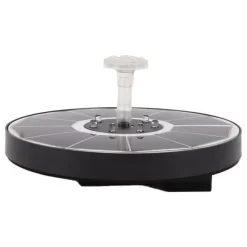 Solar fontänljus med 8 munstycken 3,5W 900mAh Färgstarka kraftfulla solfågelbadfontäner för fågelbadträdgård Genomskinligt munstycke