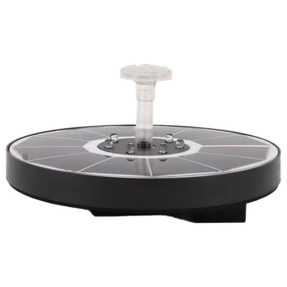 Solar fontänljus med 8 munstycken 3,5W 900mAh Färgstarka kraftfulla solfågelbadfontäner för fågelbadträdgård Genomskinligt munstycke