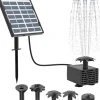Solar Fountain Water Fountain, Trädgårdsdekoration, Vattenfontän solcellsdriven-Enkel Installation