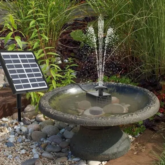 Solar Fountain Water Fountain, Trädgårdsdekoration, Vattenfontän solcellsdriven-Enkel Installation