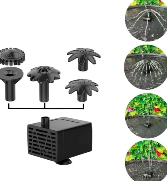 Solar Fountain Water Fountain, Trädgårdsdekoration, Vattenfontän solcellsdriven-Enkel Installation