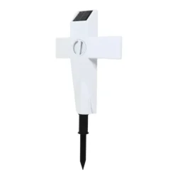 Solar LED Cross Lights for Graveside Memorial - Garden Grave Marker Decor