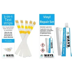 Solar Mats - Intex - 2x Solar Mats & WAYS Reparationsset och testremsor