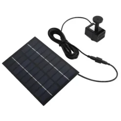 Solar Pond Pump Kit med Anti-Clogging Mesh - Enkel montering, 9V 1,8W, för trädgårdspooldekoration