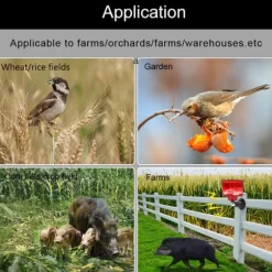 Solcellsdriven djuravskräckare - Effektiv avskräckning mot vilda djur