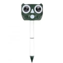 Solcellsdriven djurskrämma med Ultraljud och Alarm, Uggla