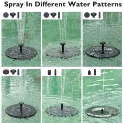 Solcellsfontän – Solcellsdriven Fontän för Fågelbad 16cm