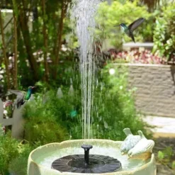 Solcellsfontän – Solcellsdriven Fontän för Fågelbad 16cm