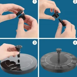 Solcellsfontän för Trädgård