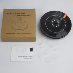 Solcellsfontän Vattenfontän med batteri 16 cm