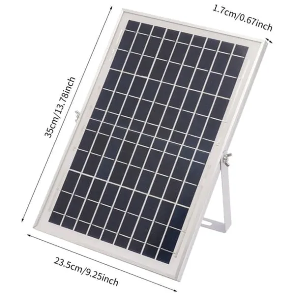 Solcellsfontänpump för damm/pool/akvarium - Vattenpump Kit - 10 W - 24 V Borstlös - Max 1000 l/h - Munstycken Ingår - Plast - Svart