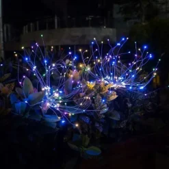 Solcellslampa för trädgården DANDELION 120 LED HIT GARDEN RGB 2x JUL