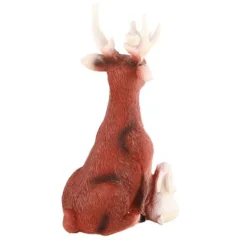 Solcellsplast Ornament Hjort Kanin Igelkott Varg Ornament Dekorationer