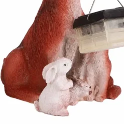 Solcellsplast Ornament Hjort Kanin Igelkott Varg Ornament Dekorationer