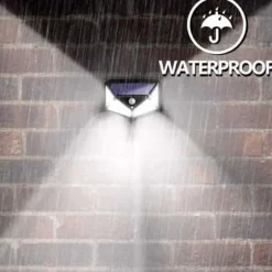 Solenergi Lampa - Icke specificerad - 100 LED - Rörelsedetektor - Vattentålig IP65 - Trädgård 4 Pack