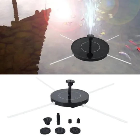 Solfontän 130MM Smart liten hushållsvilla Trädgård Fiskdamm Innergård Stengård Fågelbad Dekorativ fontän