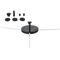 Solfontän 130MM Smart liten hushållsvilla Trädgård Fiskdamm Innergård Stengård Fågelbad Dekorativ fontän