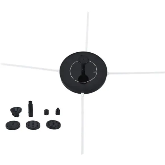 Solfontän 130MM Smart liten hushållsvilla Trädgård Fiskdamm Innergård Stengård Fågelbad Dekorativ fontän