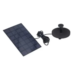 Solfontän Multifunktionell soldriven flytande fontän för fågelbaddamm Pool Fish Tank 7V 2,5W