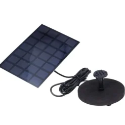 Solfontän Multifunktionell soldriven flytande fontän för fågelbaddamm Pool Fish Tank 7V 2,5W