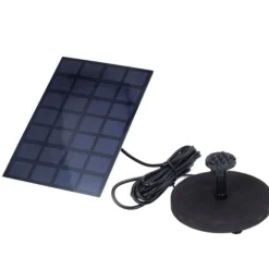 Solfontän Multifunktionell soldriven flytande fontän för fågelbaddamm Pool Fish Tank 7V 2,5W