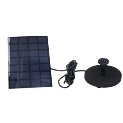 Solfontän Multifunktionell soldriven flytande fontän för fågelbaddamm Pool Fish Tank 7V 2,5W