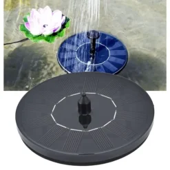 Solfontän 6V 1,0W Vattenbristskydd IP68 Vattentät Monokristallin epoxi Solpanelsfontänpump för pool