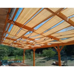 Solskyddslist för lusthus HDPE 0,4x5 Grå