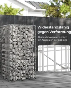 SONGMICS trådkorg 100 x 30 x 30 cm, 2-pack, silver