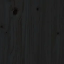 Sopkärlsskjul i massiv furu - Ventilerat och flexibelt | Färg: Svart | Storlek: 84x90x128,5 cm